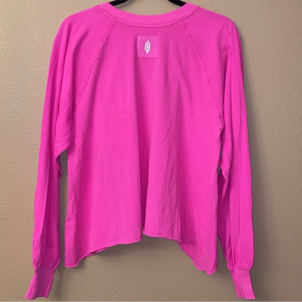 NEW! FREE PEOPLE MOVEMENT Reflect Layer PINK Long Sleeve Tee Relaxed Fit XS S M - Picture 2 of 5
